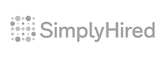 Gray Simply Hired logo